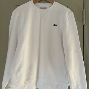 Lacoste Unisex White Sweater